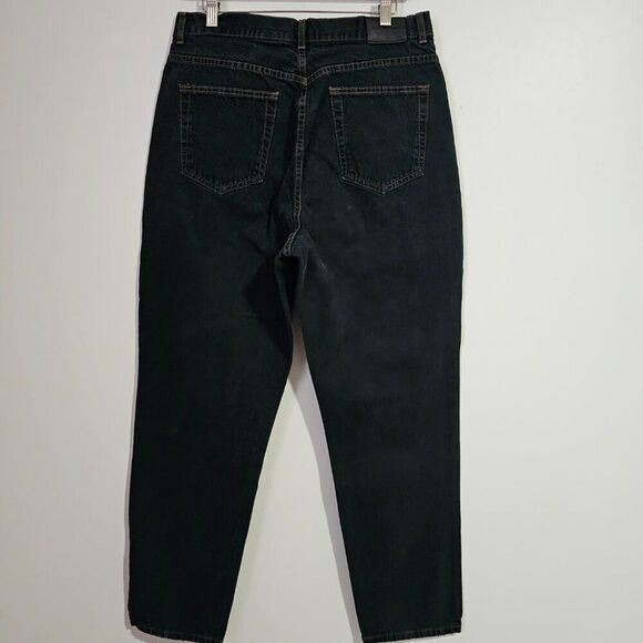 EUC CK CALVIN KLEIN JEANS DARK WASH HIGH RISE TAPER JEANS SIZE 16 - Picture 2 of 14